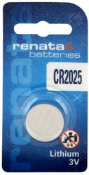 Батарейка Renata CR2025, в упаковке: 1 шт.