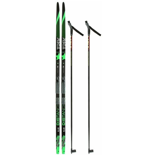 Комплект лыжный бренд ЦСТ (Step, 185/145 (+/-5 см), крепление: NNN) цвета микс