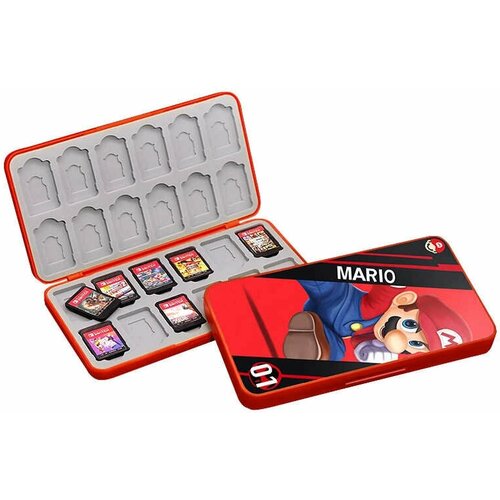 Кейс для хранения 24 картриджей Nintendo Switch Super Mario 01 сумка для nintendo switch storage bag super mario