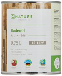 Масло-воск GNATURE 266 Boden Öl, бесцветный, 0.75 л