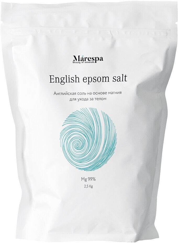 Соль для ванны "English epsom salt" на основе магния Marespa 2500 г