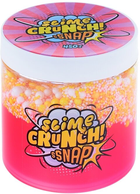 Crunch-slime Ssnap с ароматом клубники, 450 гр. Волшебный мир - фото №3
