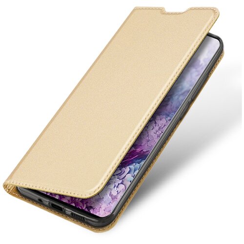 фото Чехол-книжка dux ducis skin pro для samsung galaxy s20 plus золотой