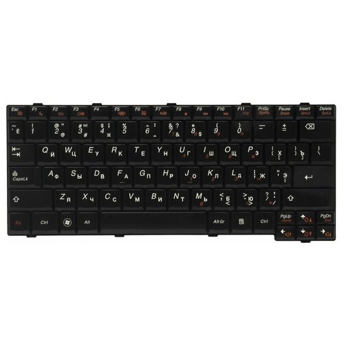 Клавиатура для ноутбуков Lenovo IdeaPad S12 RU, Black клавиатура для ноутбуков lenovo ideapad s12 ru