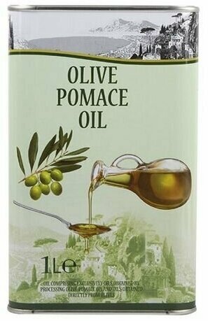 Оливковое масло для жарки Olive Pomace, холодного отжима, 1 л