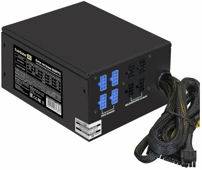 Блок питания ExeGate 900PPX 900W Black EX222114RUS