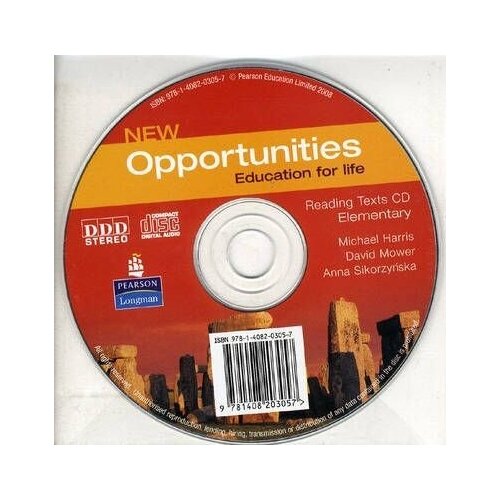 Michael Harris, David Mower, Anna Sikorzynska "New Opportunities Elementary ReadText CD"