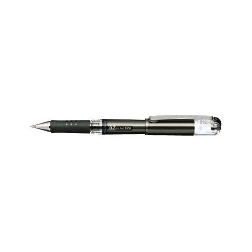 Pentel Ручка гелевая с металлическим наконечником Hybrid Gel Grip DX d 0.7 мм 12 шт. K227-A черные чернила