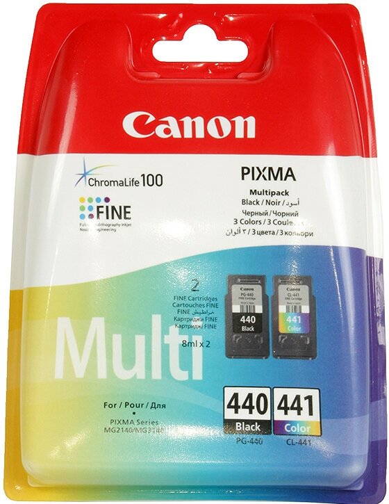 Картридж CANON PG-440+CL-441 к Pixma MG2140/3140 набор черный + цветной