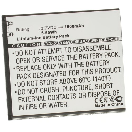 фото Аккумулятор ibatt ib-u1-m612 1500mah для zte blade l, v829, n798, n900d, flash, n789+, n9500, q201t, q501t, q501u, u808, n9500 flash,