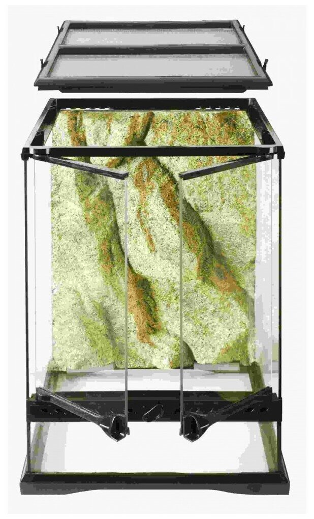 Террарриум Exo Terra Terrarium 45x45x90см прозрачный/черный - фотография № 1