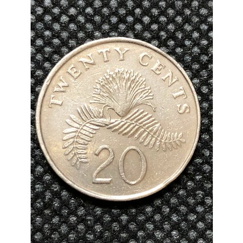 Монета Сингапур 20 центов 1989 год 5-4 сингапур 50 центов 1993 год 4 7