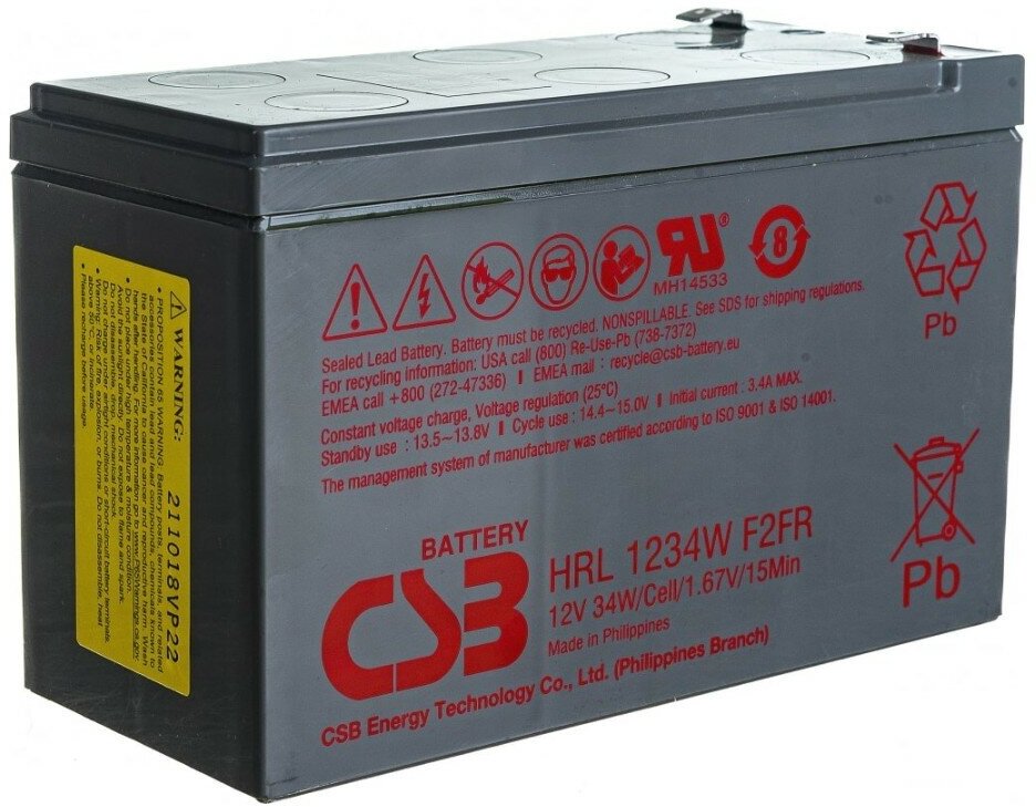 Аккумуляторная батарея для ИБП CSB HRL HRL1234W F2FR