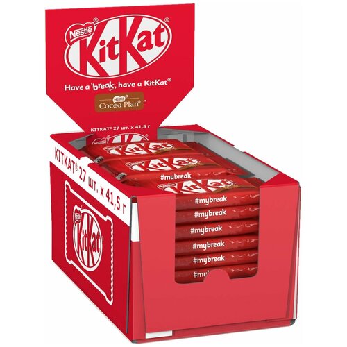 фото Батончики kit kat 4 пальца 41,5г х 27 kitkat