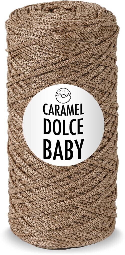 Шнур для вязания Caramel DOLCE Baby 2мм, Цвет: Шоколадный мусс, 240м/140г, карамель дольче бэби