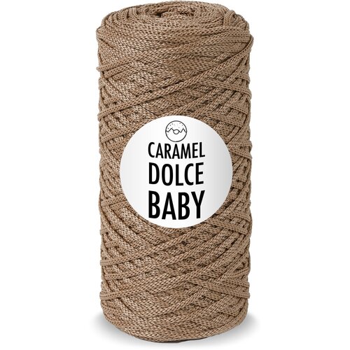 фото Шнур для вязания caramel dolce baby 2мм, цвет: шоколадный мусс, 240м/140г, карамель дольче бэби