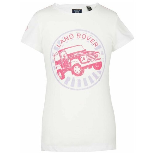 Футболка Land Rover, размер 7-8 лет, белый