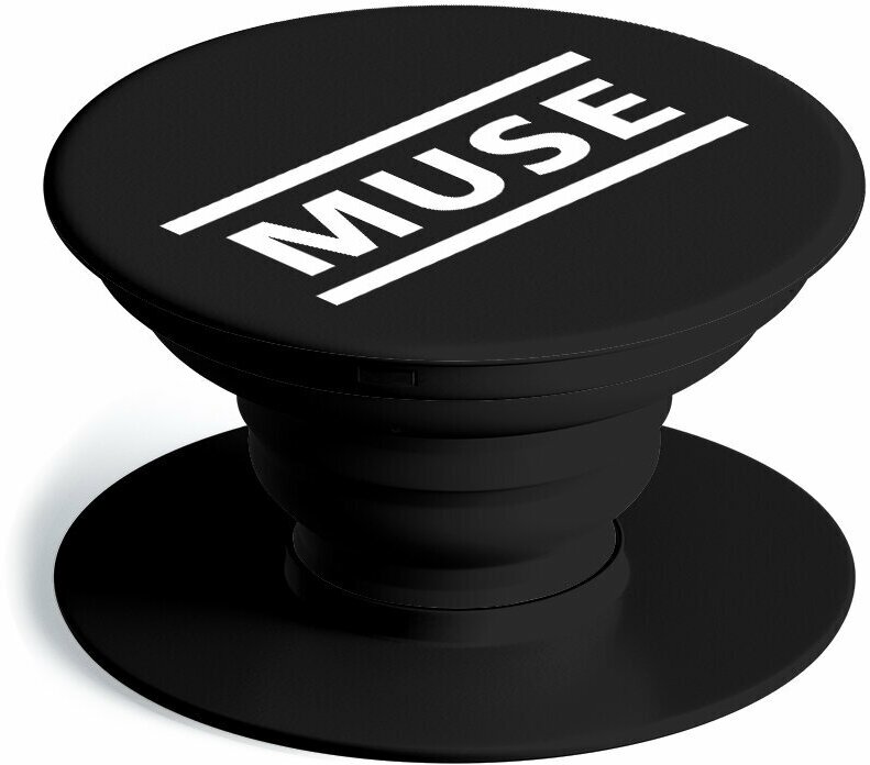Попсокет "Muse" черный/Подставка попсокет для телефона с кольцом /держатель-кольцо на смартфон /подарок девочке и девушке /подарок мальчику и другу
