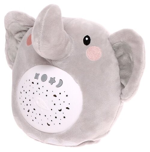 Развивающая игрушка Zabiaka Ночник музыкальный Слон, SL-05948, серый