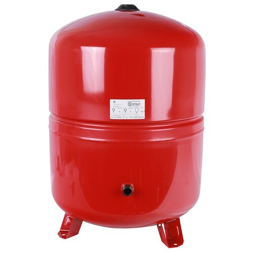 Расширительный бак на отопление 100 л. с диафрагмой STOUT (цвет красный) расширительный бак на отопление 50 л stout цвет красный