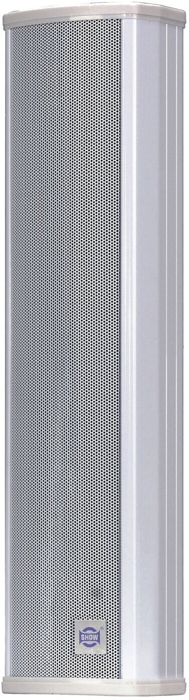 SHOW CS212WP Громк-тель колонна настенный 12 Вт, 100/70/25В, всепогодный, белый,405x105,8x75mm