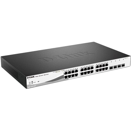 Коммутатор D-link DGS-1210-28MEA2B Gigabit Smart Switch with 24 101001000Base-T ports and 4 Gigabit MiniGBIC SFP ports 29799₽