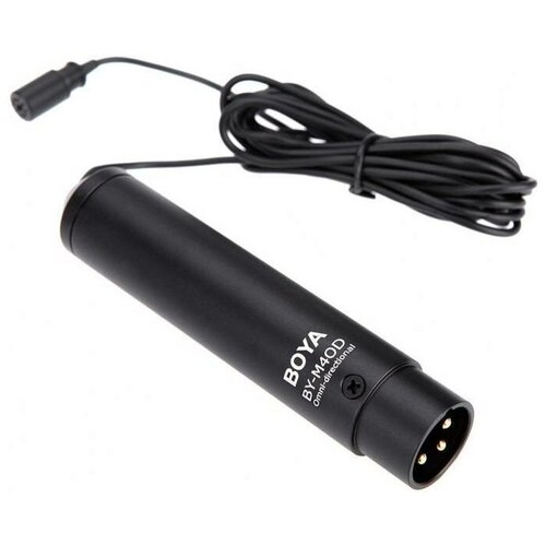 BOYA BY-M4OD, разъем: XLR 3 pin (M), черный петличный usb микрофон boya by lm40 для пк 1699