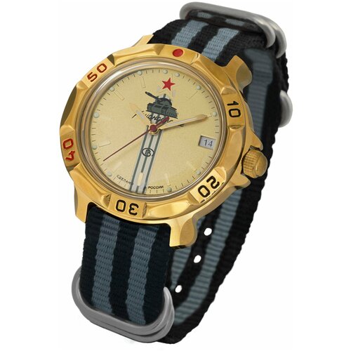 Наручные часы Восток Командирские, серый наручные часы восток командирские механические командирские 819072 green зеленый