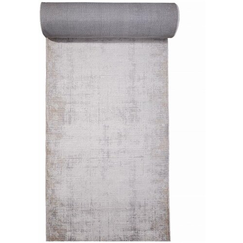 DURKAR, Турция Ковровая Дорожка ALANYA 22376A WHITE / L.GREY 1x25 м.