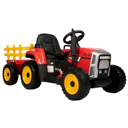 Barty Трактор с прицепом TR 77, красный электромобиль barty трактор с прицепом tr 55 желтый