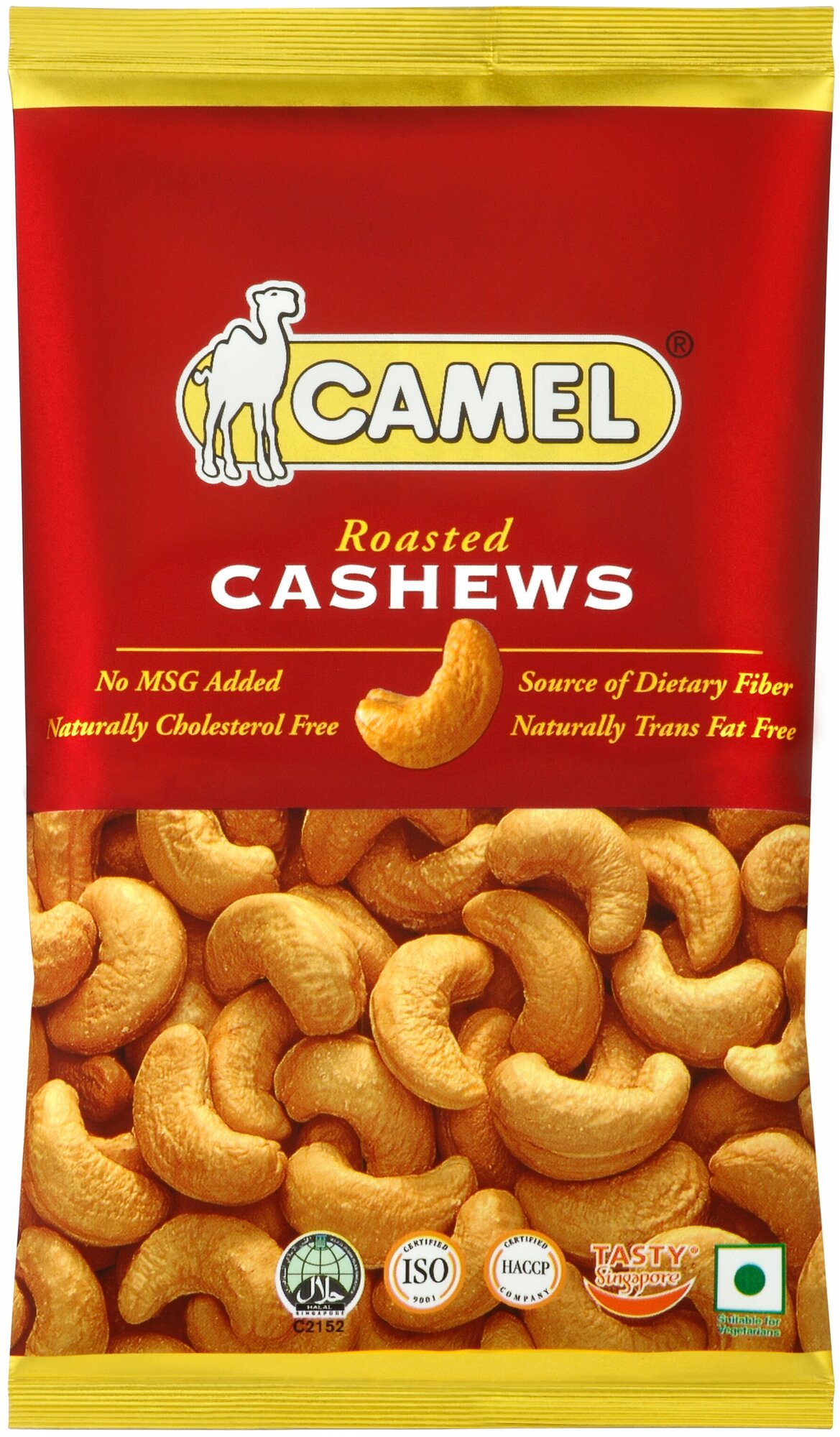 Жареный кешью подсоленный "Roasted Salted Cashews" т. м. "Camel", 36 грамм