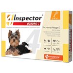 Inspector раствор от блох и клещей Quadro С с 1 до 4 кг для домашних животных - изображение