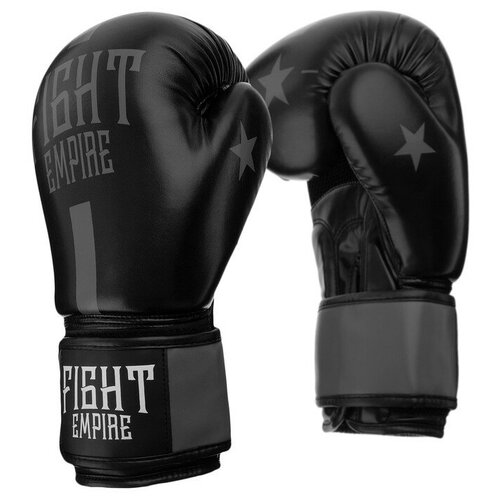 фото Боксерские перчатки fight empire 4153957-4153965 черный/серый 10 oz