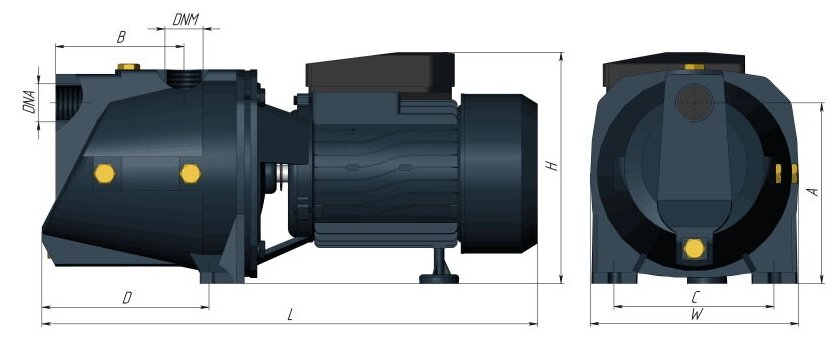 Насос Unipump JSW-55 - фотография № 4