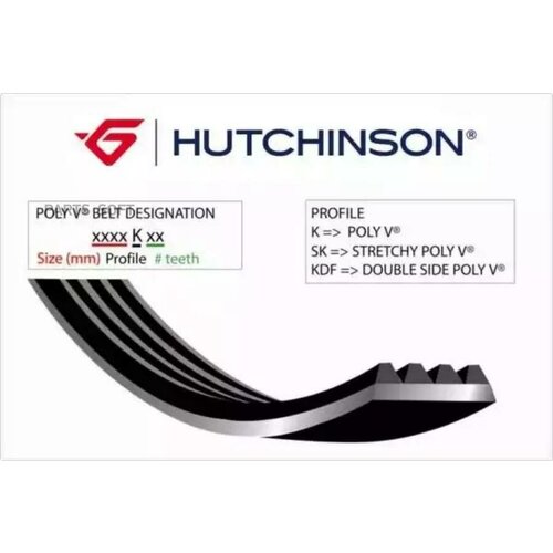 Приводной ремень, поликлиновой HUTCHINSON C 67Z9 1982343 1220k6 3159750628419 HUTCHINSON