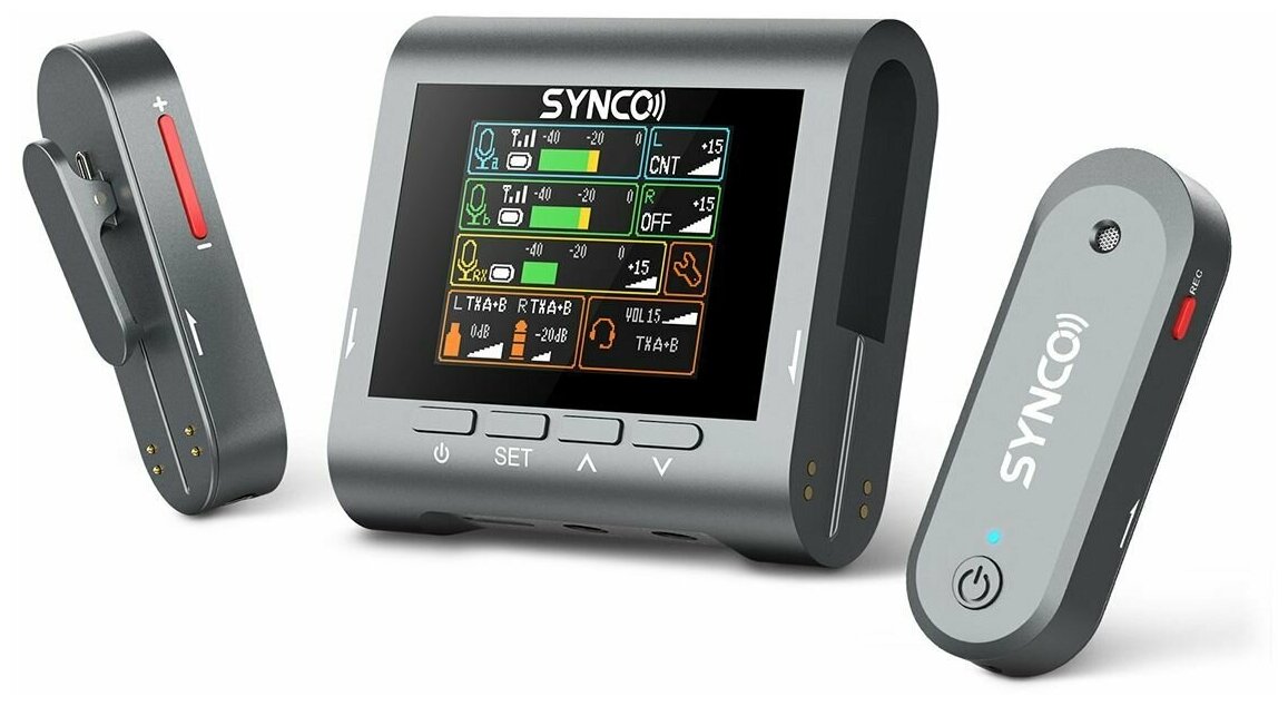 Микрофон SYNCO G3 беспроводная микрофонная система 2,4 ГГц c внутренней записью (2 передатчика)