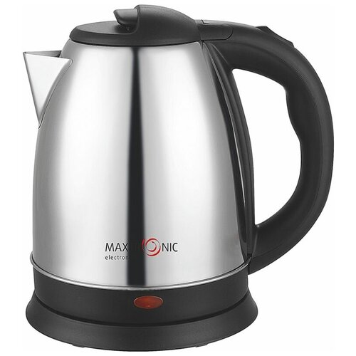 Чайник Maxtronic MAX-501, серебристый/черный чайник maxtronic max 321