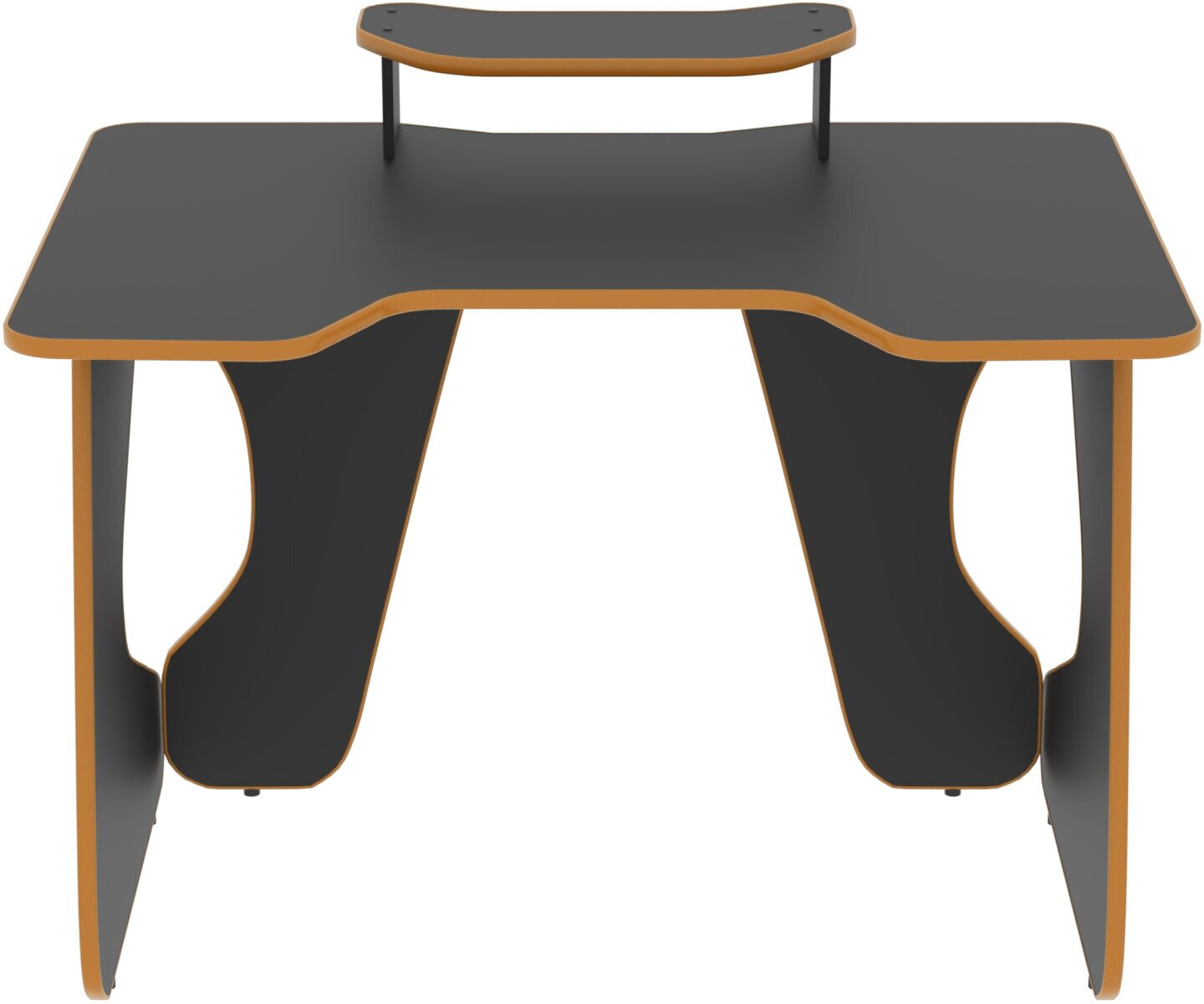 Геймерский игровой компьютерный письменный стол легион черный/оранжевый - фотография № 11