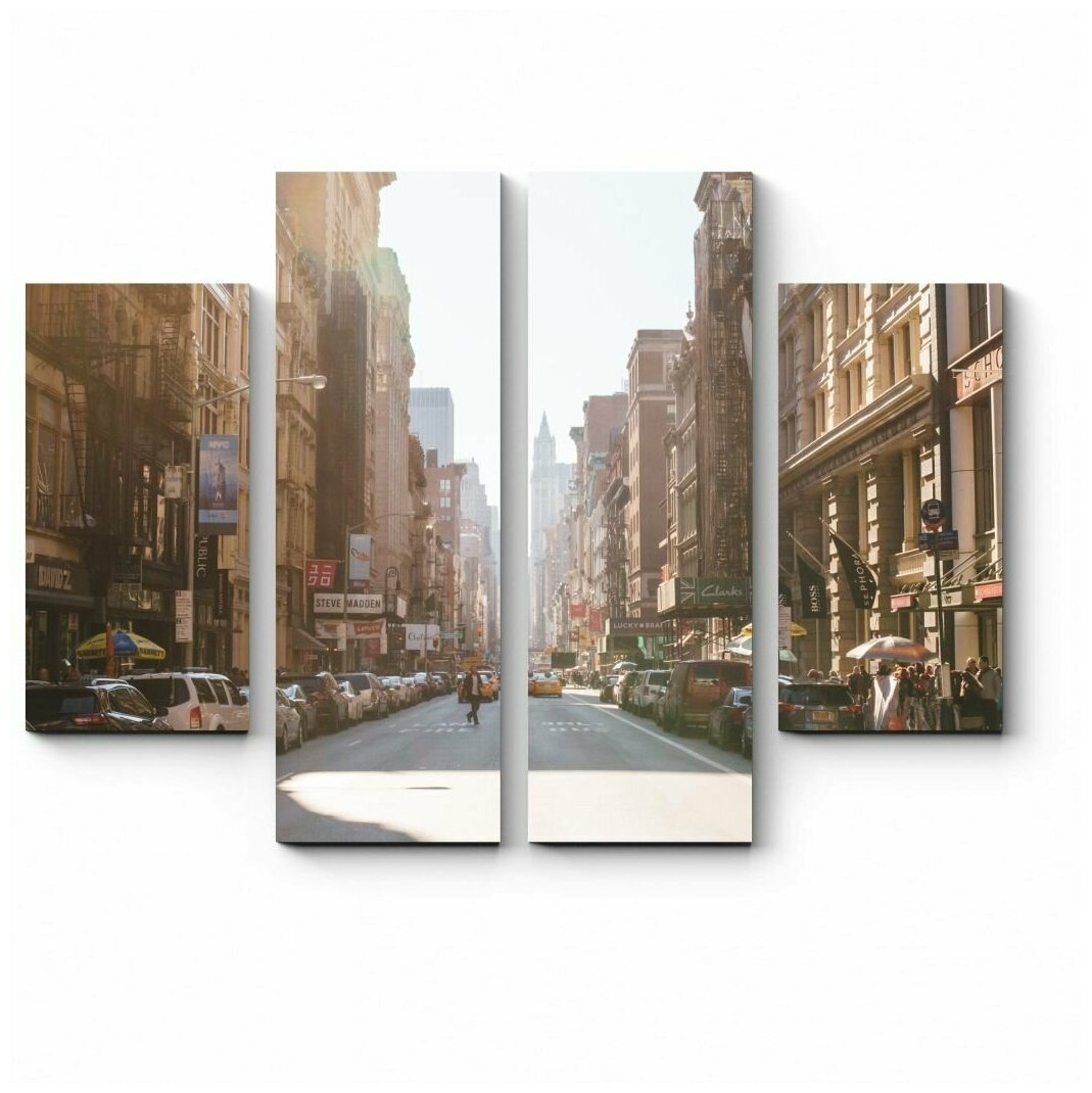 Модульная картина Дорогами Нью-Йорка80x60