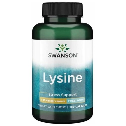 Swanson L-Lysine (L-лизин) 500 мг 100 капсул (Swanson) swanson l лизин 500 мг 300 капсул