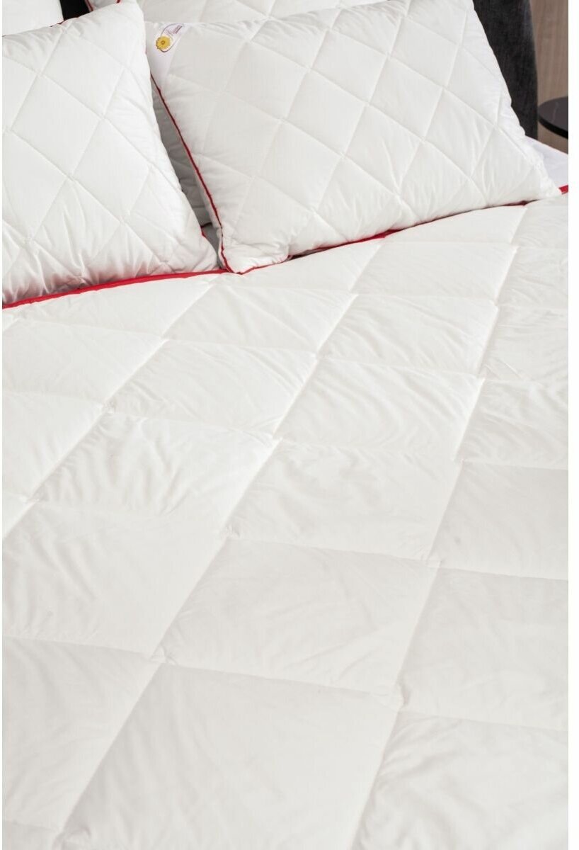 Одеяло премиум Снегири 140*205, облегченное - фотография № 2