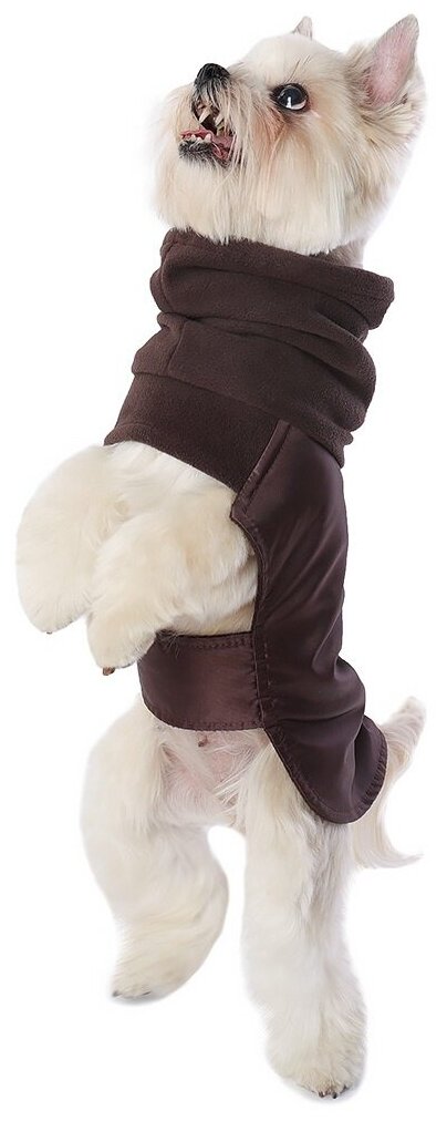 Попона для собак Монморанси "Попона с горлом", цвет: коричневый, размер XS, по спинке 23см - фотография № 6