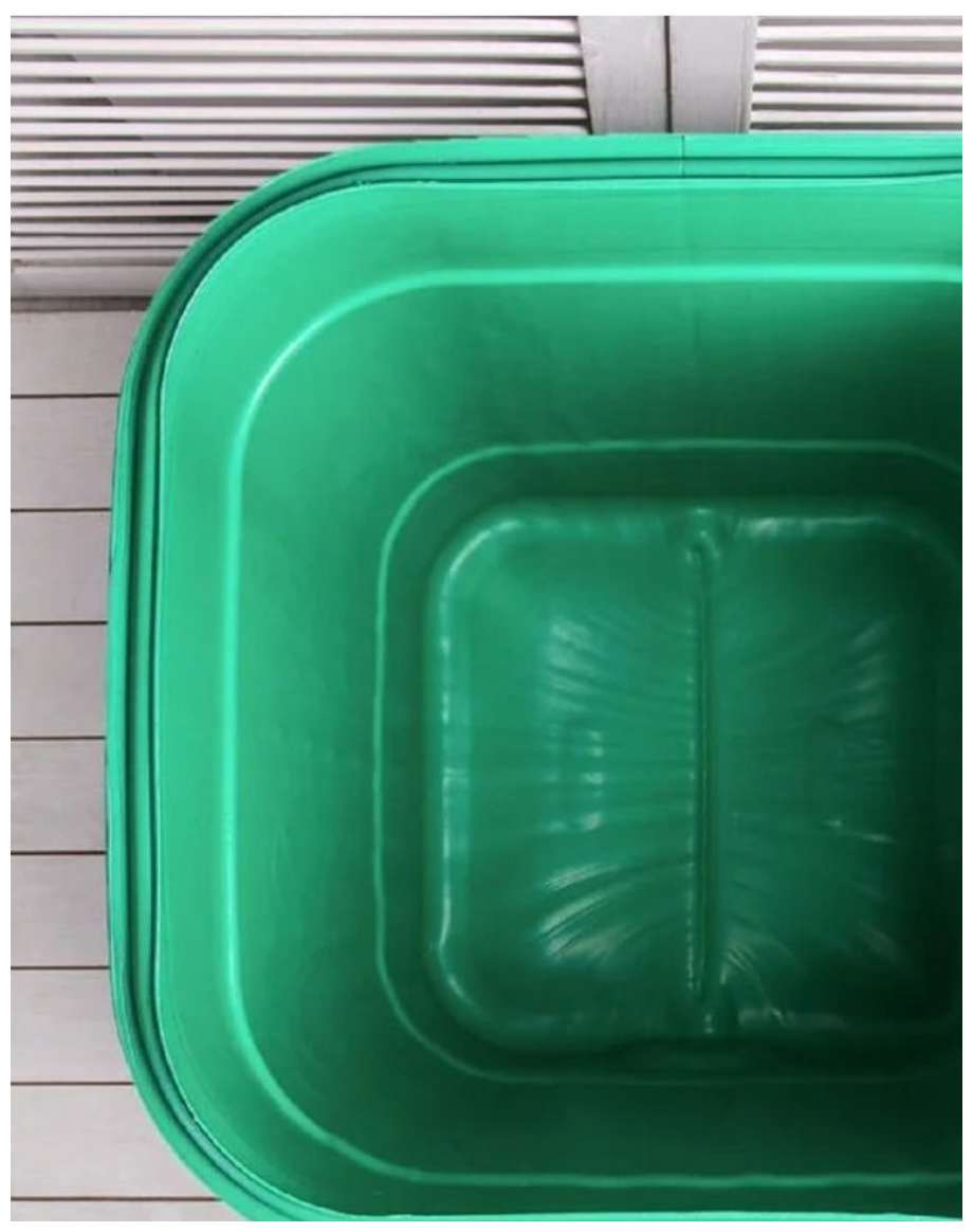 Бочка - бак с крышкой 250л Альтернатива М1626 цвет микс комплект 2шт - фотография № 6
