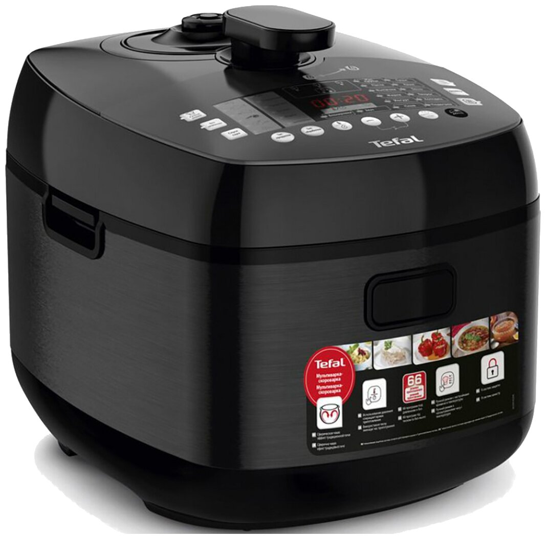 Мультиварка-скороварка Tefal Ultimate CY625D32 черный