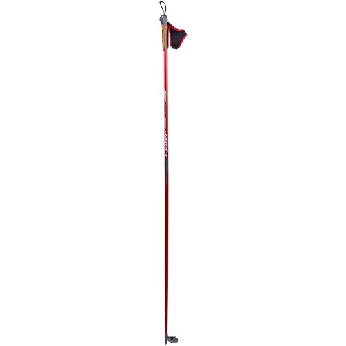 Палки лыжные STC Cyber деколь гибрид 60/40, 160 см, красный/синий