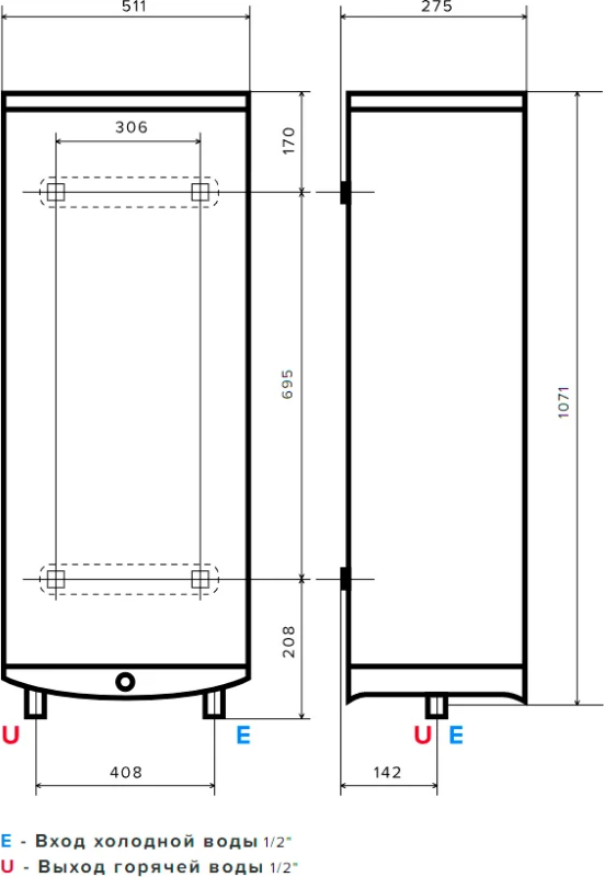 Водонагреватель накопительный VELIS TECH INOX PW ABSE 80 - фотография № 8