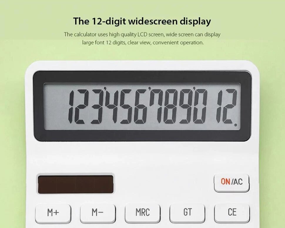 Компактный калькулятор Xiaomi Kaco Lemo Desk Electronic Calculator (K1412) - фото №8