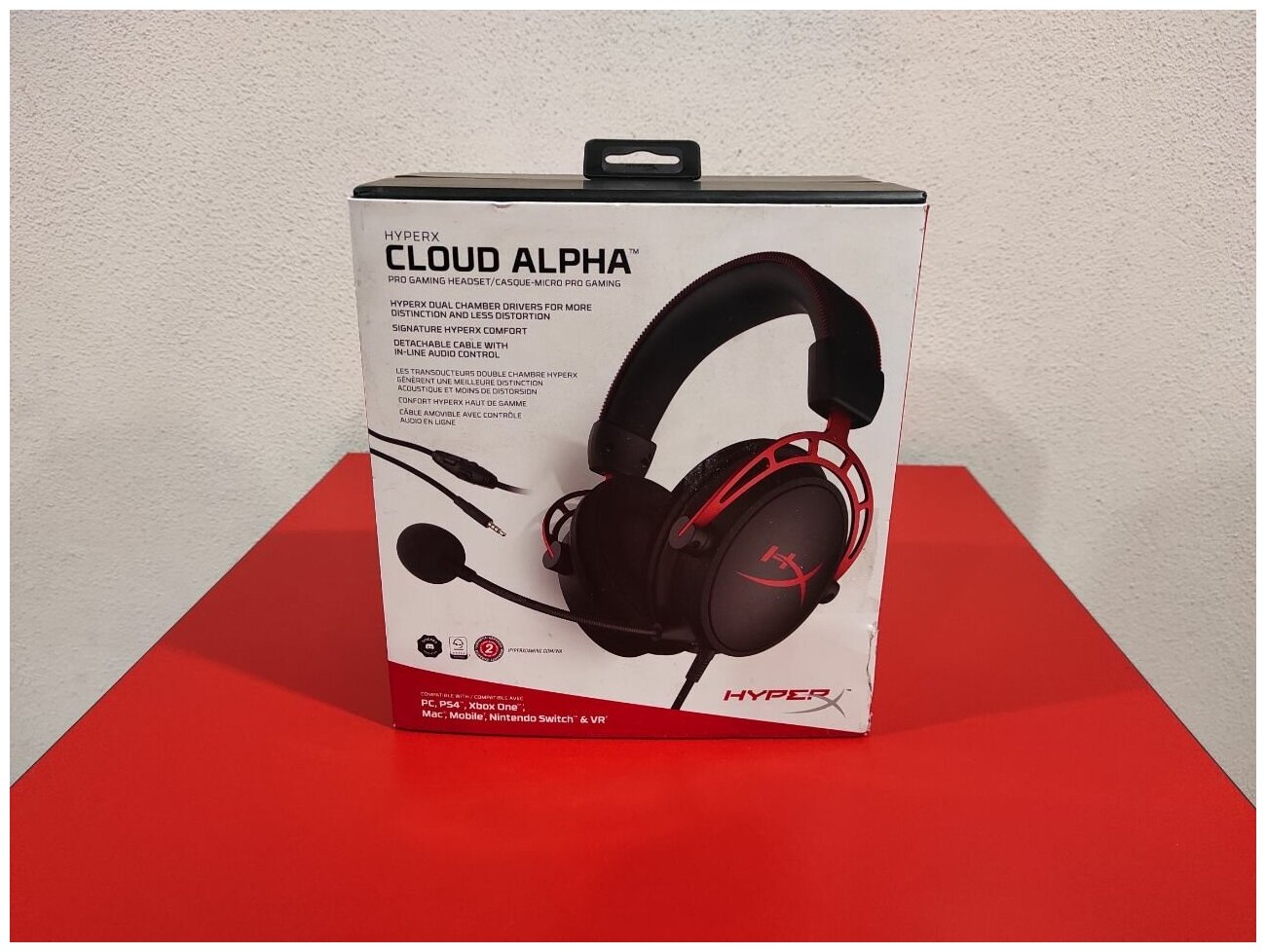 Гарнитура игровая HyperX Cloud Alpha, красный/черный (4p5l1ab#uuf) - фото №4