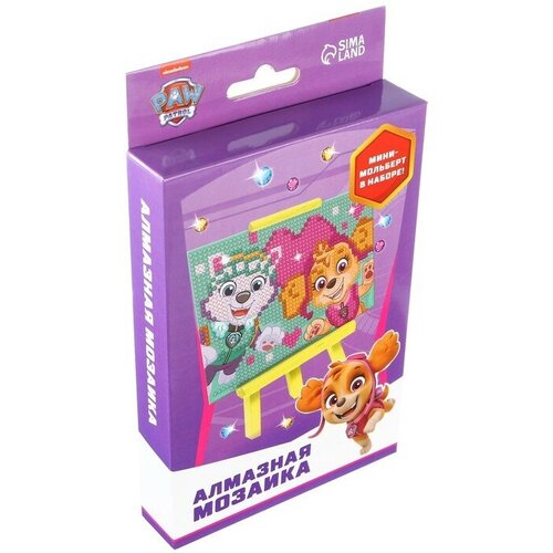 Алмазная мозаика для детей Paw Patrol Эверест и Скай тени для век paw patrol тени детские paw patrol эверест 6 цветов