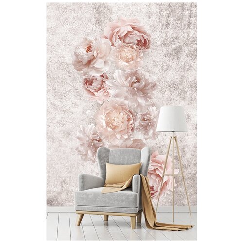 Фотообои на стену флизелиновые 3d Цветы Цветы Пионы 200x270 см Barton Wallpapers F008
